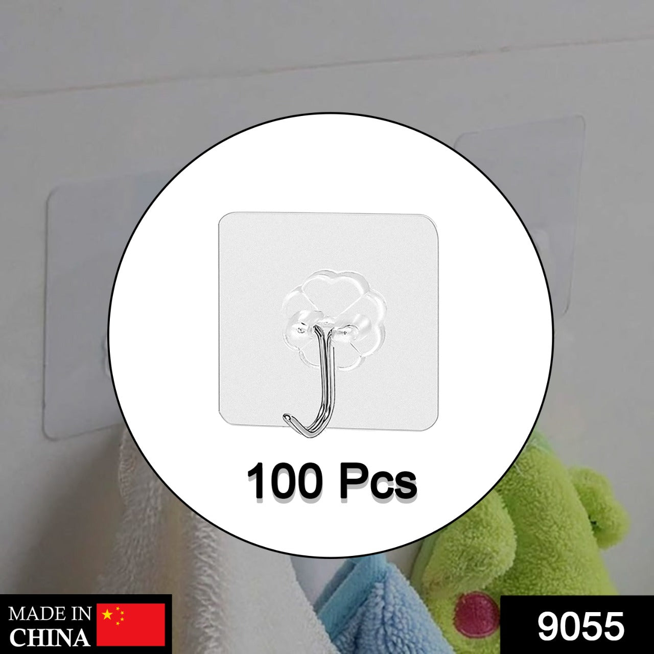 Adhesive wall hooks, stainless steel, multipurpose use Adhesive wall hooks, stainless steel, multipurpose use